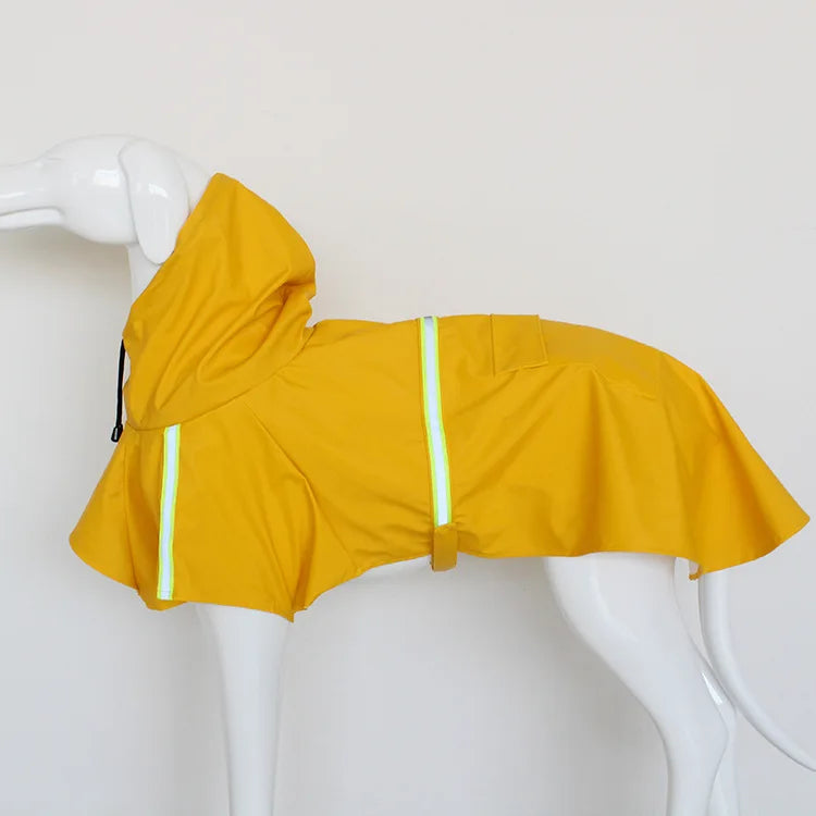 Reflective Waterproof Hooded Dog Raincoat