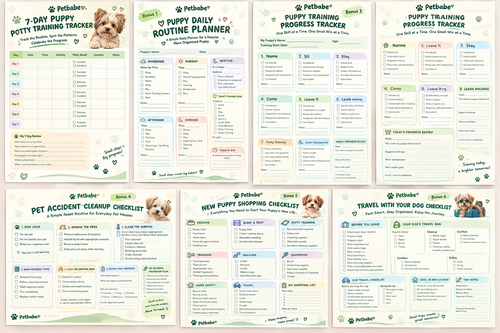 Petbabe Puppy Care Starter Kit – 7 Printable Templates