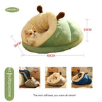 Cozy Slipper Pet Bed for Winter