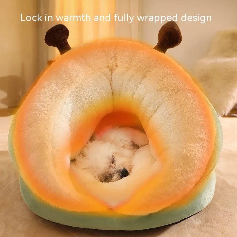 Cozy Slipper Pet Bed for Winter